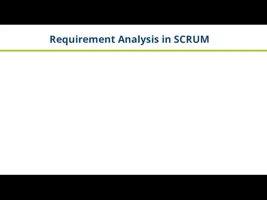 Requirement Analysis in SCRUM