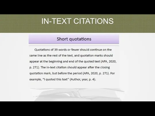 IN-TEXT CITATIONS