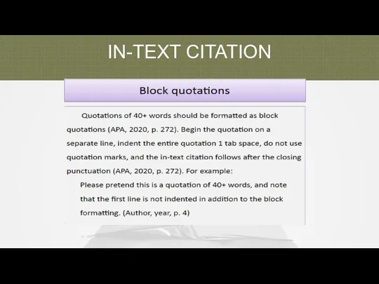 IN-TEXT CITATION