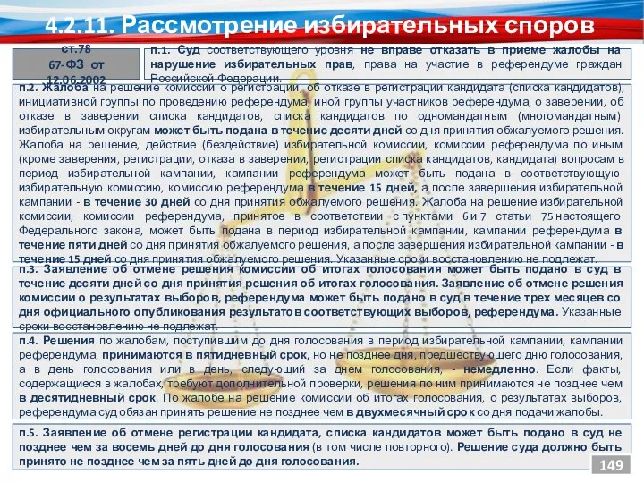 п.1. Суд соответствующего уровня не вправе отказать в приеме жалобы