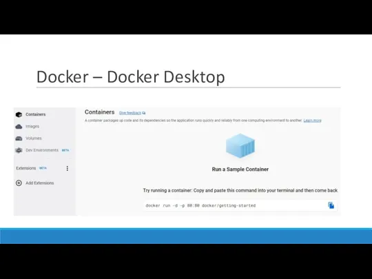 Docker – Docker Desktop