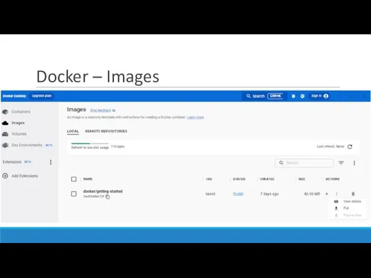 Docker – Images