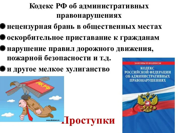 Кодекс РФ об административных правонарушениях нецензурная брань в общественных местах