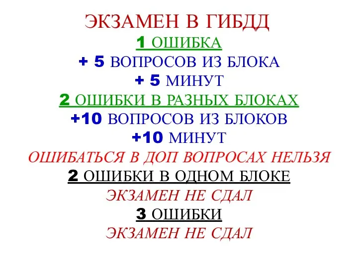 1 ОШИБКА + 5 ВОПРОСОВ ИЗ БЛОКА + 5 МИНУТ