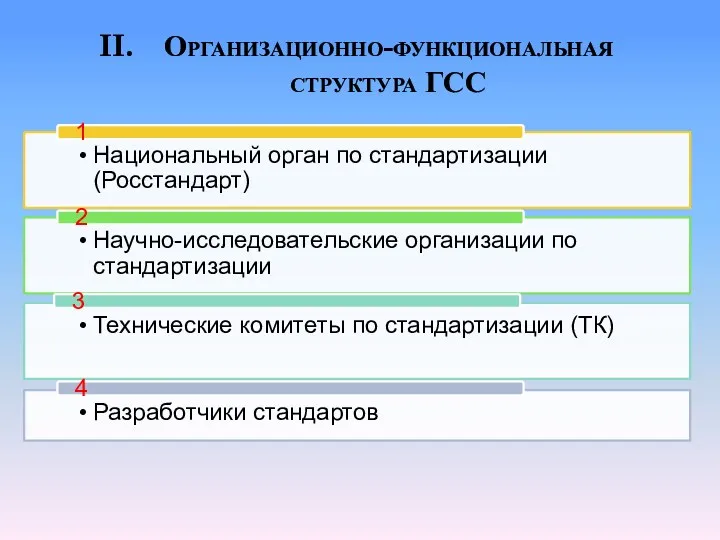 Организационно-функциональная структура ГСС