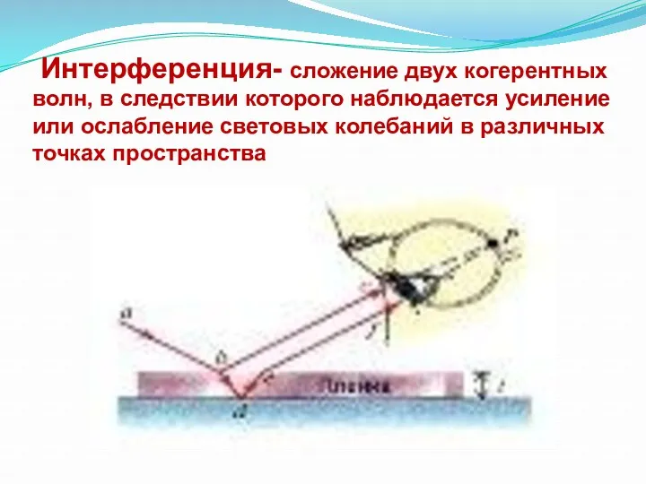 Глава 3. Оптика Модель 3.9. Кольца Ньютона Интерференционная картина, возникающая при отражении света