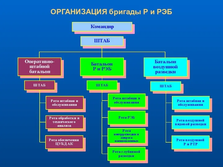 ОРГАНИЗАЦИЯ бригады Р и РЭБ