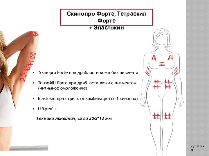 cytolife.ru Скинопро Форте, Тетраскил Форте + Эластокин Skinopro Forte при