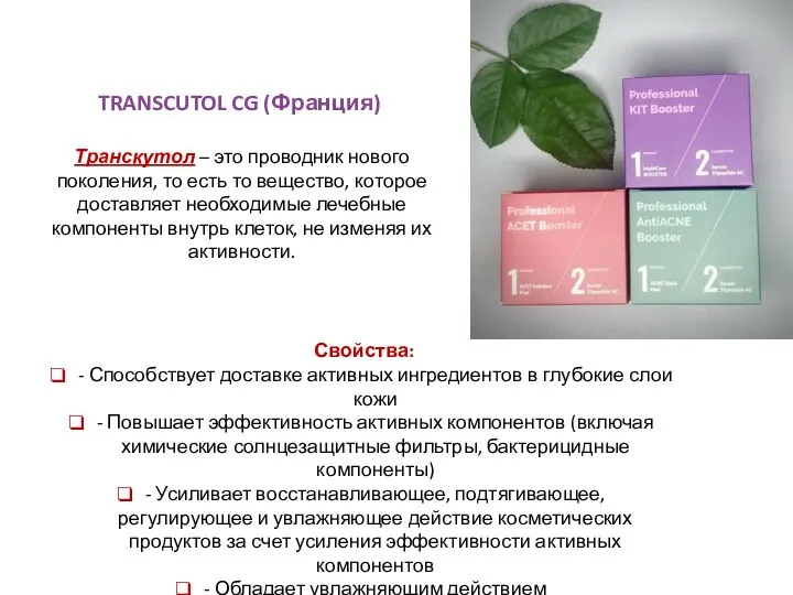 TRANSCUTOL CG (Франция) Транскутол – это проводник нового поколения, то