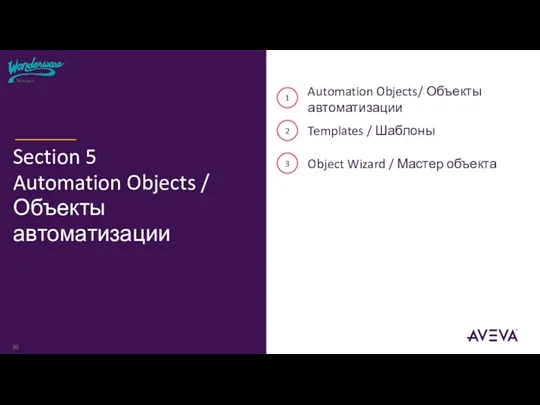 1 2 3 Automation Objects/ Объекты автоматизации Templates / Шаблоны