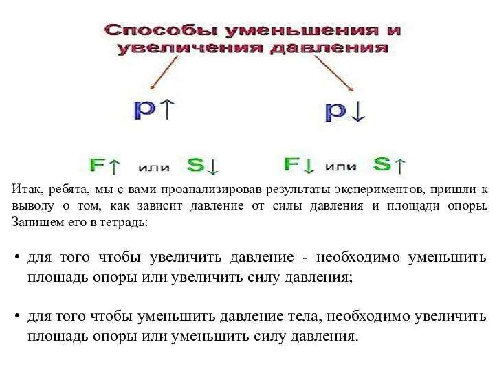 Итак, ребята, мы с вами проанализировав результаты экспериментов, пришли к