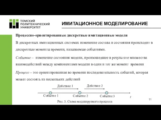 ИМИТАЦИОННОЕ МОДЕЛИРОВАНИЕ Процессно-ориентированные дискретные имитационные модели В дискретных имитационных системах