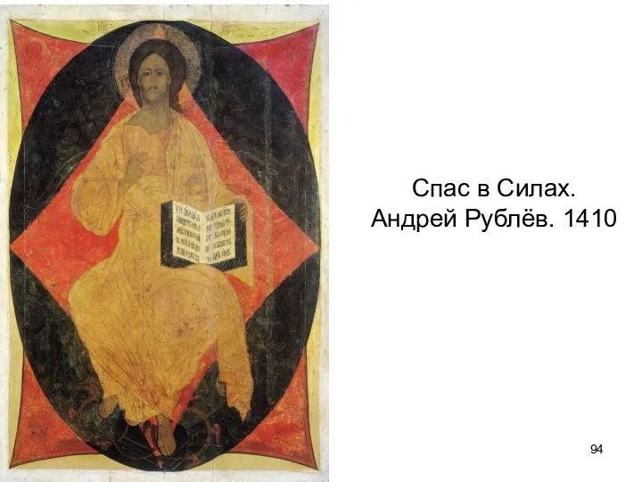 Спас в Силах. Андрей Рублёв. 1410