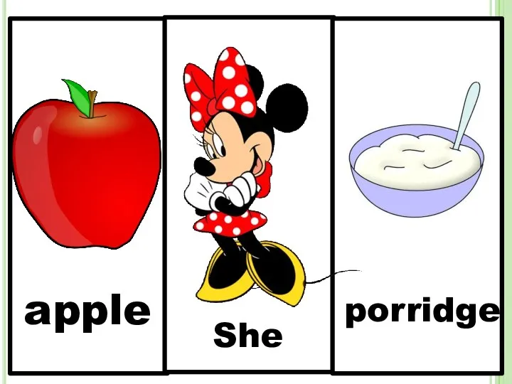 apple porridge She