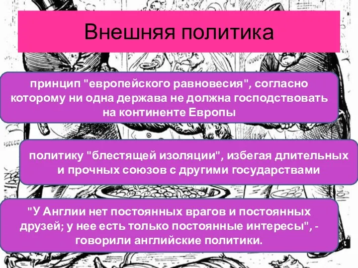 Внешняя политика принцип "европейского равновесия", согласно которому ни одна держава