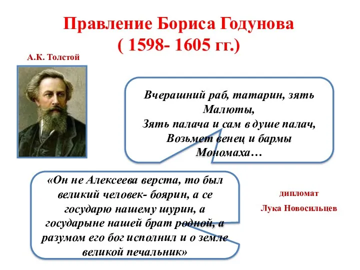 дипломат Лука Новосильцев «Он не Алексеева верста, то был великий человек- боярин, а