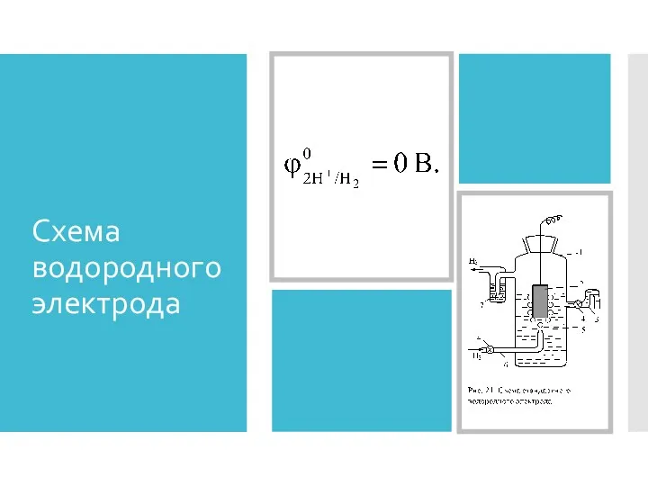 Схема водородного электрода