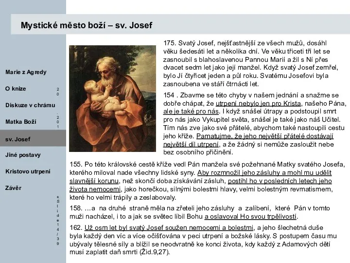 Mystické město boží – sv. Josef sv. Josef 175. Svatý