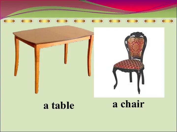 a table a chair
