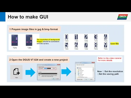 How to make GUI 1 Prepare image files in jpg