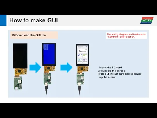 How to make GUI 10 Download the GUI file Insert