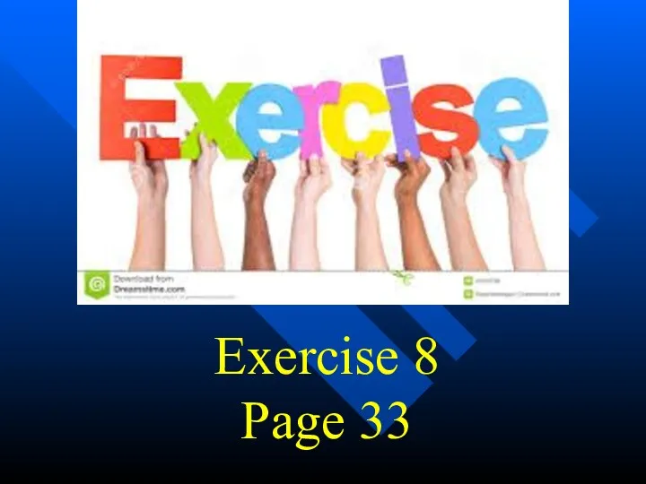 Exercise 8 Page 33
