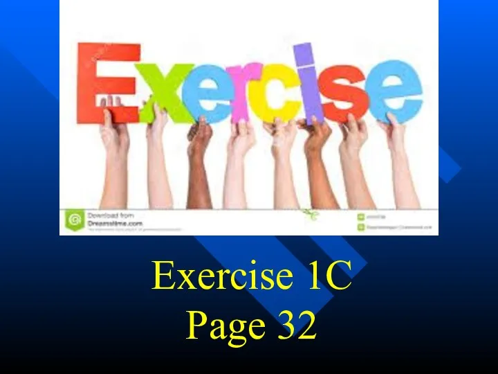 Exercise 1C Page 32