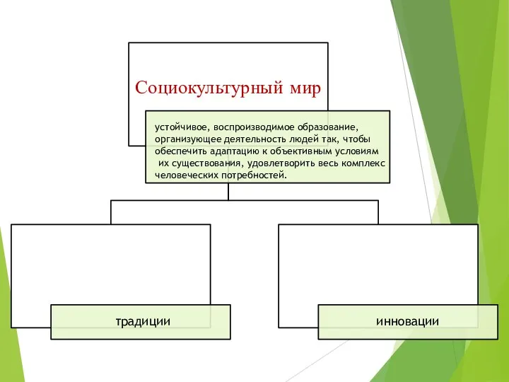 устойчивое, воспроизводимое образование, организующее деятельность людей так, чтобы обеспечить адаптацию