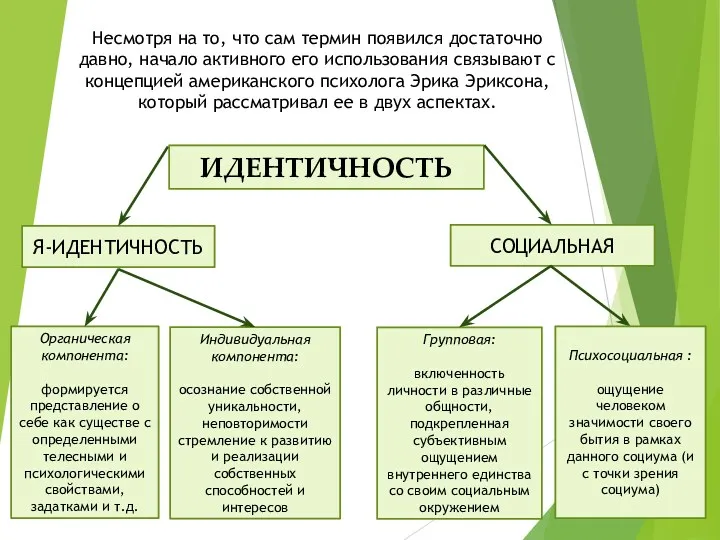 Несмотря на то, что сам термин появился достаточно давно, начало