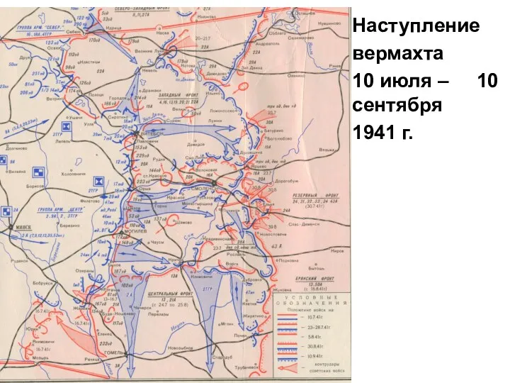 Наступление вермахта 10 июля – 10 сентября 1941 г.