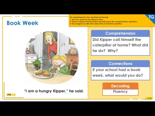 “I am a hungry Kipper,” he said. Book Week