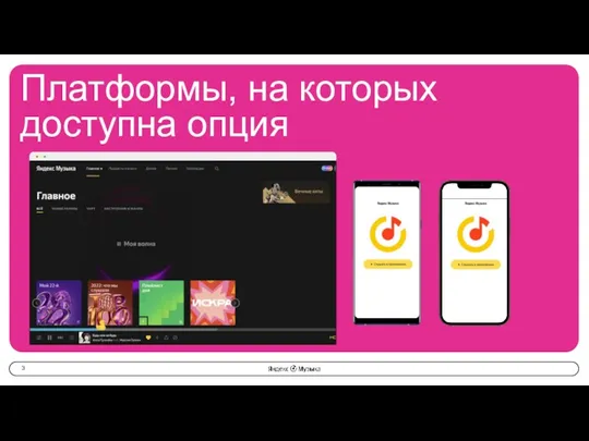 Платформы, на которых доступна опция