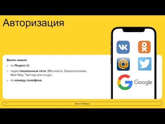 Войти можно: по Яндекс ID; через социальные сети: ВКонтакте, Одноклассники,