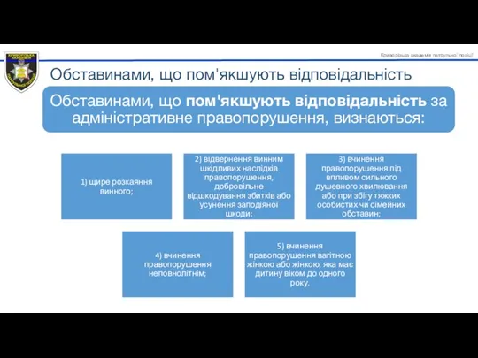 Обставинами, що пом'якшують відповідальність