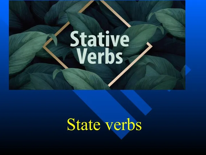 State verbs