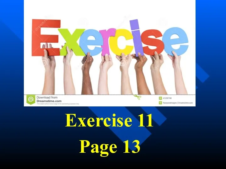 Exercise 11 Page 13