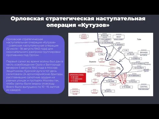 Орловская стратегическая наступательная операция «Кутузов» Орловская стратегическая наступательная операция «Кутузов»