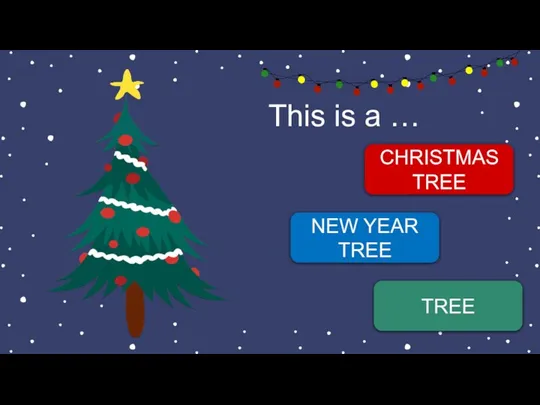 This is a … CHRISTMAS TREE NEW YEAR TREE TREE