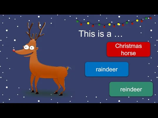 This is a … Christmas horse raindeer reindeer