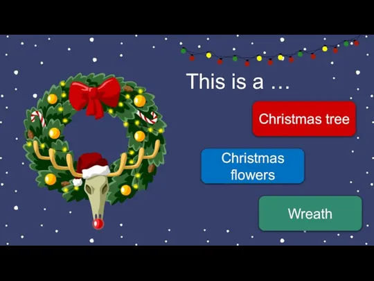 This is a … Christmas tree Christmas flowers Wreath