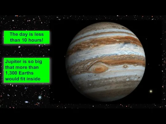 The day is less than 10 hours! Jupiter is so