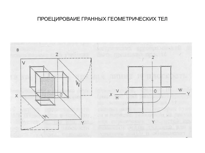 ПРОЕЦИРОВАИЕ ГРАННЫХ ГЕОМЕТРИЧЕСКИХ ТЕЛ