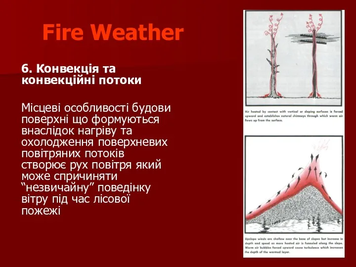 Fire Weather 6. Конвекція та конвекційні потоки Місцеві особливості будови