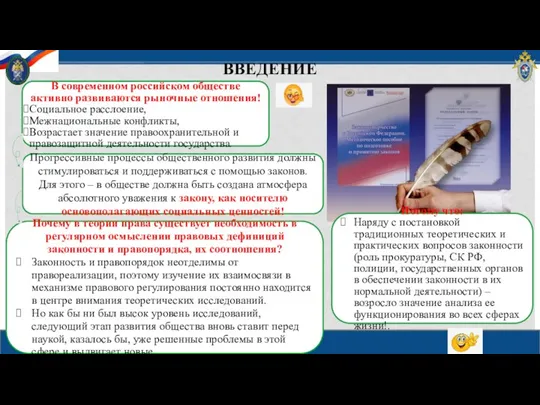 ВВЕДЕНИЕ В современном российском обществе активно развиваются рыночные отношения! Социальное