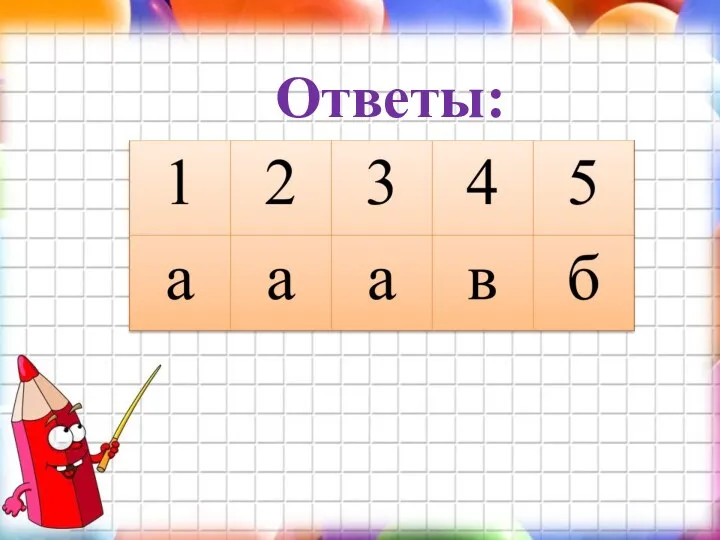 Ответы: