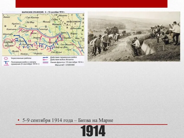 1914 5-9 сентября 1914 года – Битва на Марне