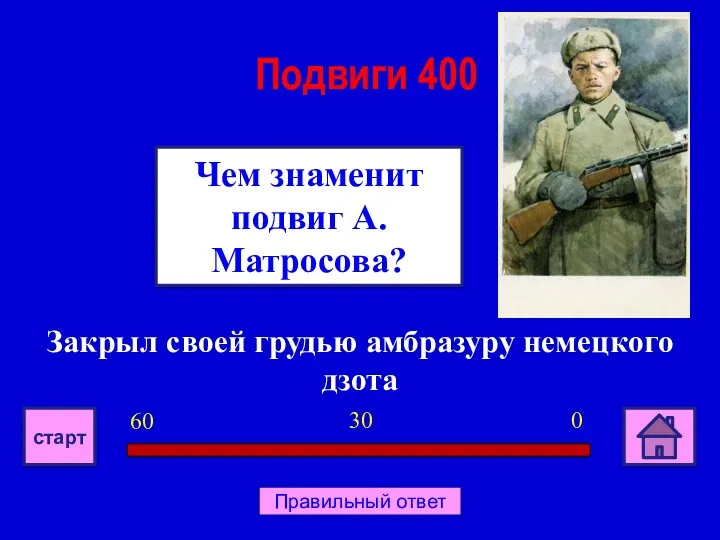 Закрыл своей грудью амбразуру немецкого дзота Чем знаменит подвиг А.