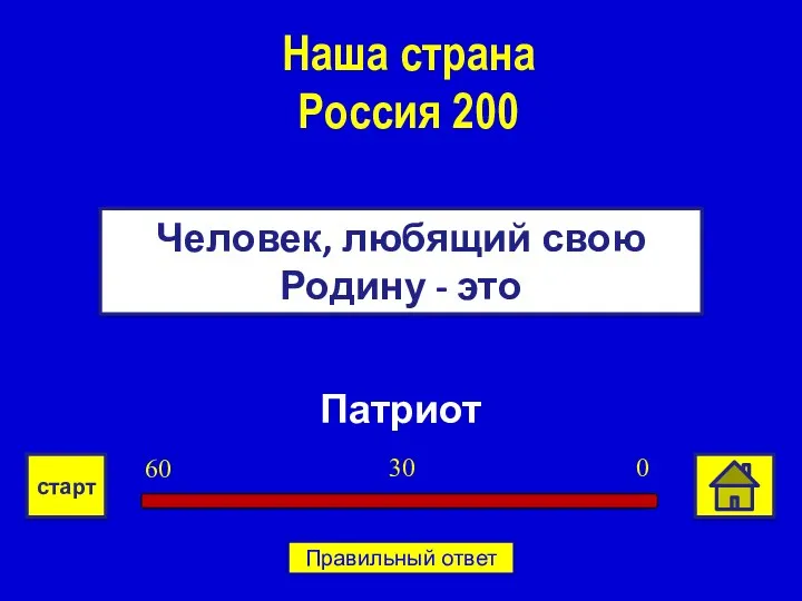 Патриот Человек, любящий свою Родину - это Наша страна Россия