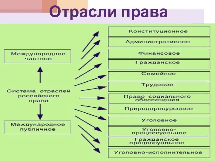 Отрасли права