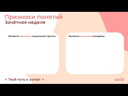 Назовите признаки социальной группы: Назовите признаки молодёжи: